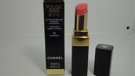 chanel rouge shine romance|CHANEL Rouge Coco Shine 55 .